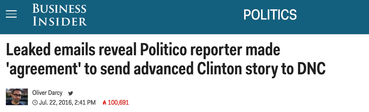 Journalists Collude With Clinton Campaign